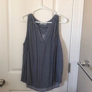 Navy tank blouse